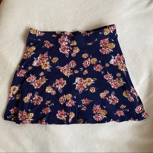 LA Hearts Mini Skirt Navy Floral
